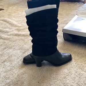 Black Suede Women's Boots